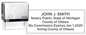 NS-01-MI - Michigan Notary Public Stamp